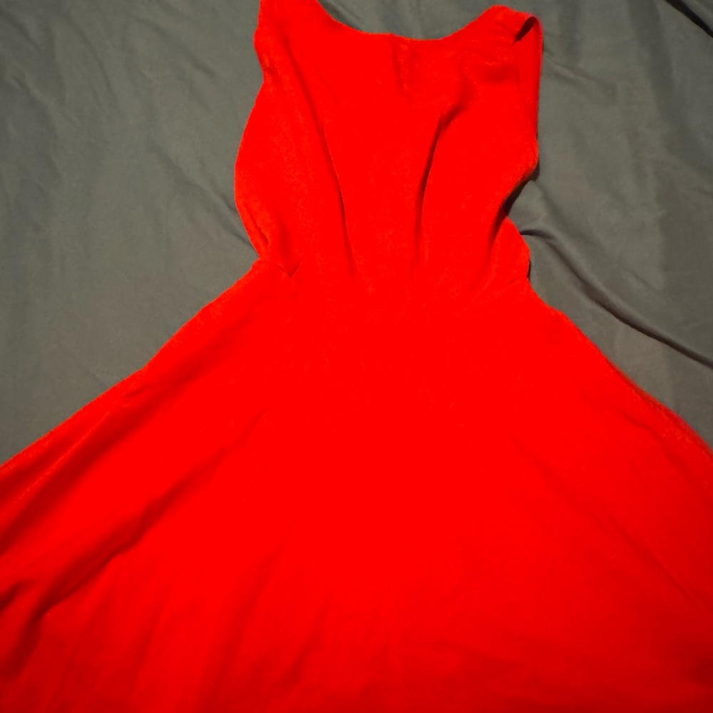 American Apparel Vibrant Red Backless Dress